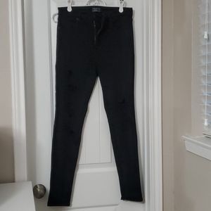 A&F distressed high rise jeans
